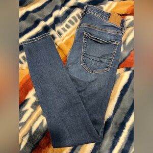 American Eagle Outfitters Dark Blue High Rise Jegging